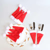 Christmas cap cutlery holder (package 10) - Christmas Santa