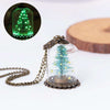 Handmade christmas tree necklace - Christmas Santa