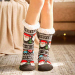 Thick plush christmas socks - Christmas Santa