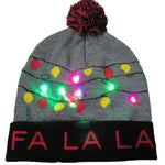 LED Christmas Beanie Hats - Christmas Santa