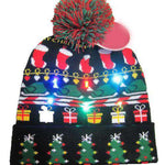 LED Christmas Beanie Hats - Christmas Santa