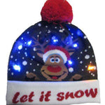LED Christmas Beanie Hats - Christmas Santa