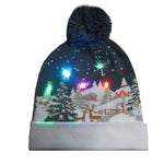 LED Christmas Beanie Hats - Christmas Santa