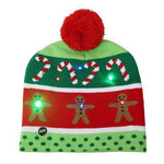 LED Christmas Beanie Hats - Christmas Santa
