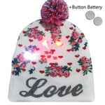 LED Christmas Beanie Hats - Christmas Santa