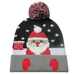LED Christmas Beanie Hats - Christmas Santa