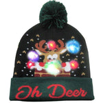 LED Christmas Beanie Hats - Christmas Santa