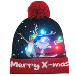 LED Christmas Beanie Hats - Christmas Santa