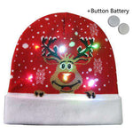 LED Christmas Beanie Hats - Christmas Santa