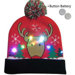 LED Christmas Beanie Hats - Christmas Santa
