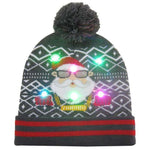 LED Christmas Beanie Hats - Christmas Santa