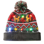 LED Christmas Beanie Hats - Christmas Santa