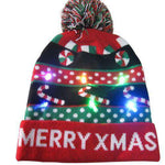 LED Christmas Beanie Hats - Christmas Santa