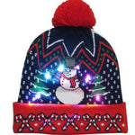 LED Christmas Beanie Hats - Christmas Santa