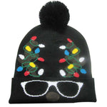 LED Christmas Beanie Hats - Christmas Santa