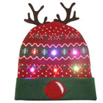 LED Christmas Beanie Hats - Christmas Santa