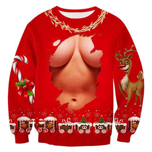 3D printed ugly christmas sweaters - Christmas Santa