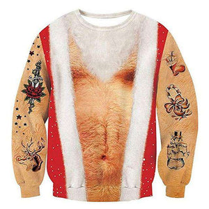 3D printed ugly christmas sweaters - Christmas Santa