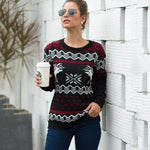 Knitted snowflake sweater | Christmas sweater - Christmas Santa