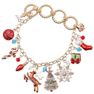 Christmas charm bracelet - Christmas Santa