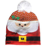 LED Christmas Beanie Hats - Christmas Santa