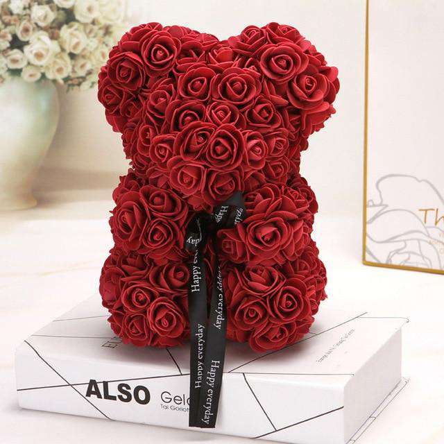 Rose Bear With Gift Box